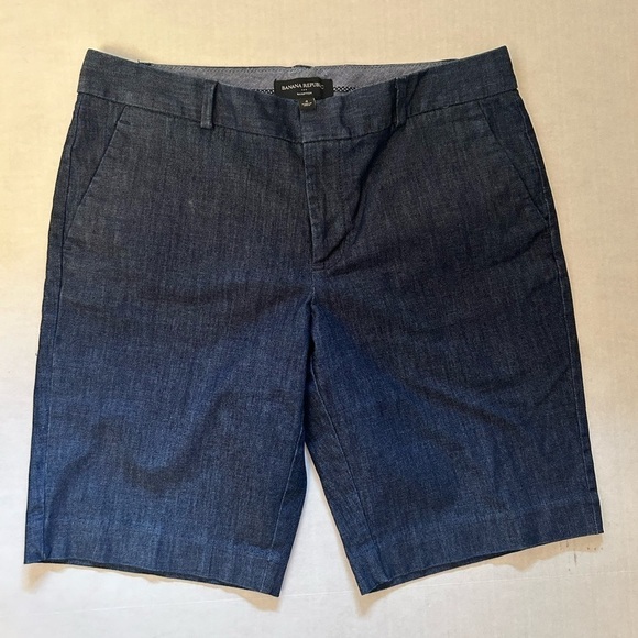 Banana Republic Hampton light weight denim Bermuda shorts Sz-4. Q11 - Picture 8 of 11